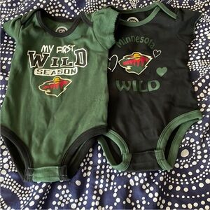 NHL Minnesota Wild Infant 12 Month Onesies